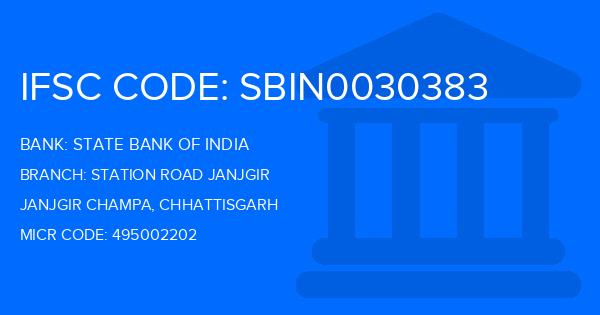 State Bank Of India (SBI) Station Road Janjgir Branch IFSC Code