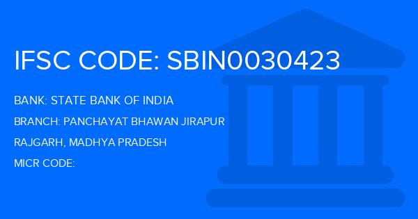 State Bank Of India (SBI) Panchayat Bhawan Jirapur Branch IFSC Code