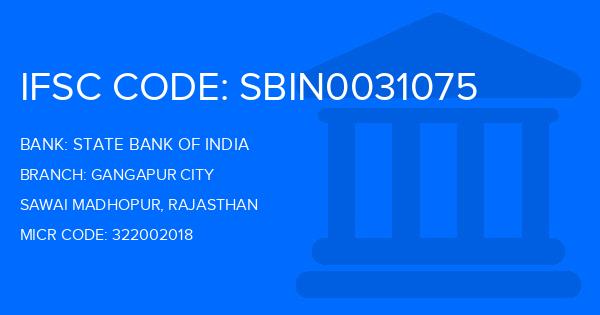 State Bank Of India (SBI) Gangapur City Branch IFSC Code