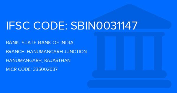 State Bank Of India (SBI) Hanumangarh Junction Branch IFSC Code