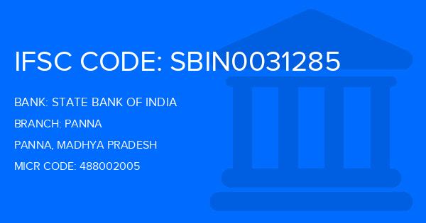 State Bank Of India (SBI) Panna Branch IFSC Code