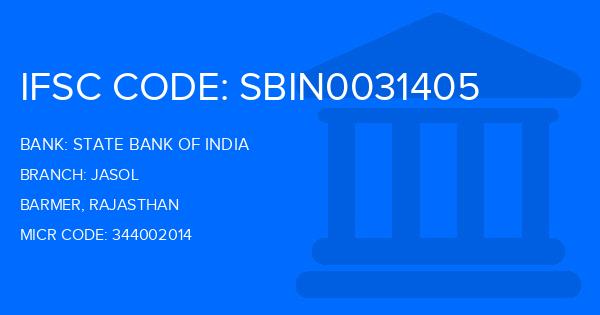 State Bank Of India (SBI) Jasol Branch IFSC Code