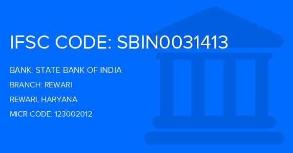 State Bank Of India (SBI) Rewari Branch IFSC Code