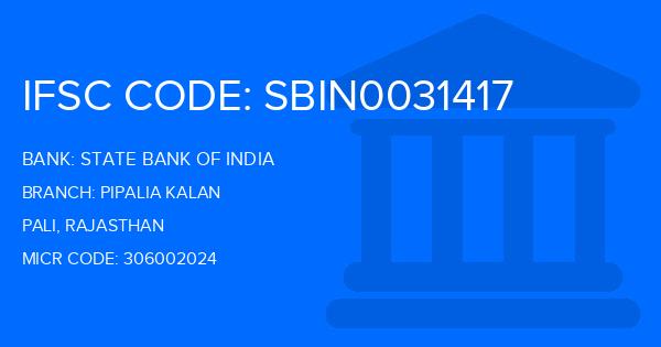 State Bank Of India (SBI) Pipalia Kalan Branch IFSC Code