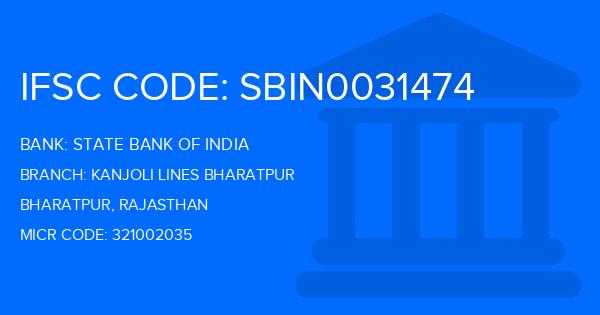 State Bank Of India (SBI) Kanjoli Lines Bharatpur Branch IFSC Code