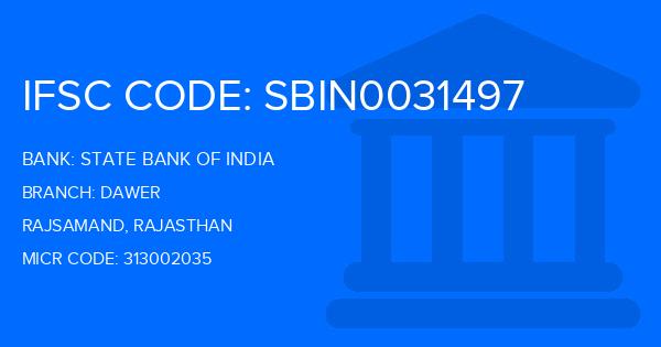 State Bank Of India (SBI) Dawer Branch IFSC Code