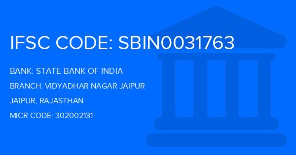 State Bank Of India (SBI) Vidyadhar Nagar Jaipur Branch IFSC Code