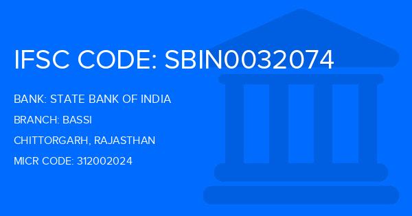 State Bank Of India (SBI) Bassi Branch IFSC Code