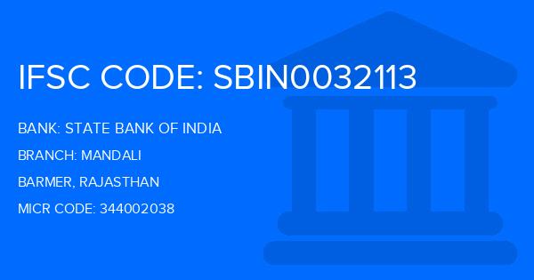 State Bank Of India (SBI) Mandali Branch IFSC Code