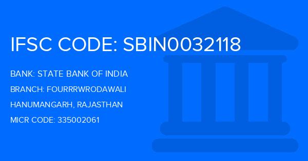 State Bank Of India (SBI) Fourrrwrodawali Branch IFSC Code