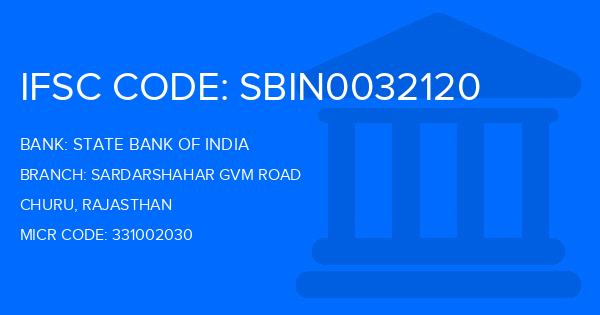 State Bank Of India (SBI) Sardarshahar Gvm Road Branch IFSC Code
