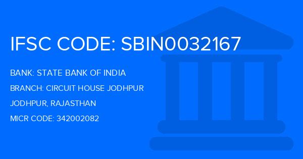 State Bank Of India (SBI) Circuit House Jodhpur Branch IFSC Code