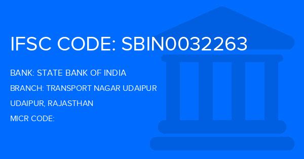 State Bank Of India (SBI) Transport Nagar Udaipur Branch IFSC Code