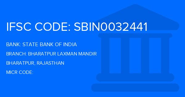 State Bank Of India (SBI) Bharatpur Laxman Mandir Branch IFSC Code