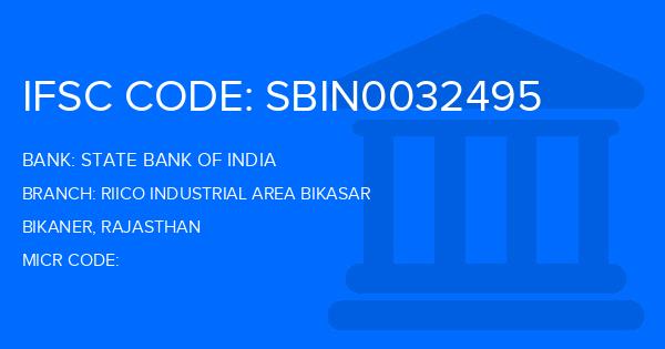 State Bank Of India (SBI) Riico Industrial Area Bikasar Branch IFSC Code
