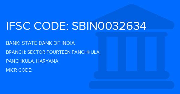 State Bank Of India (SBI) Sector Fourteen Panchkula Branch IFSC Code