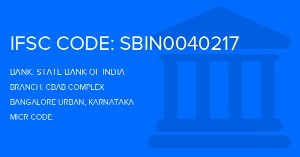 State Bank Of India (SBI) Cbab Complex Branch IFSC Code