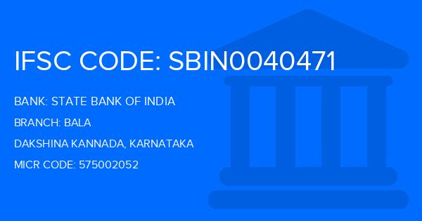 State Bank Of India (SBI) Bala Branch IFSC Code