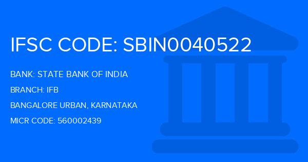 State Bank Of India (SBI) Ifb Branch IFSC Code