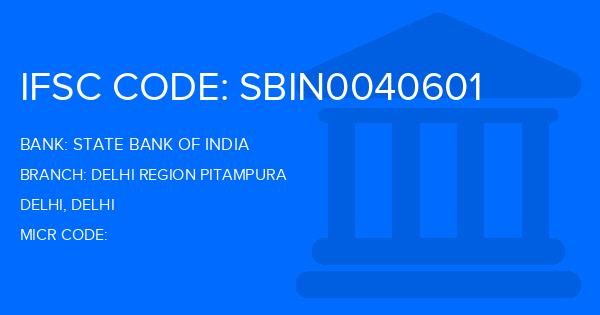 State Bank Of India (SBI) Delhi Region Pitampura Branch IFSC Code