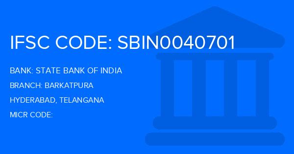 State Bank Of India (SBI) Barkatpura Branch IFSC Code