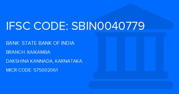 State Bank Of India (SBI) Kaikamba Branch IFSC Code