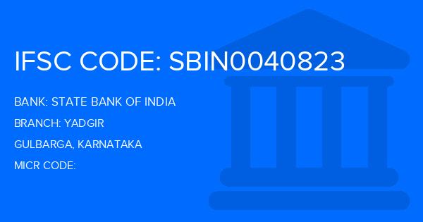 State Bank Of India (SBI) Yadgir Branch IFSC Code