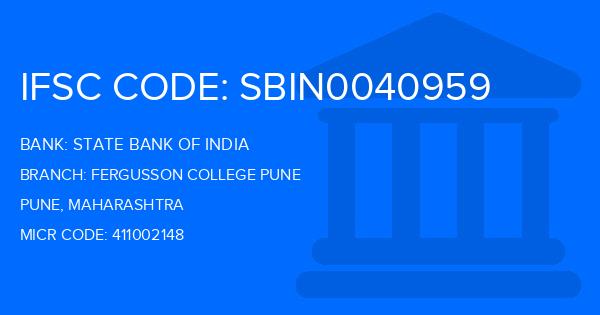 State Bank Of India (SBI) Fergusson College Pune Branch IFSC Code