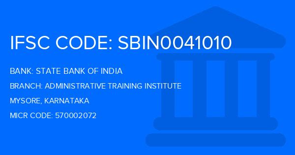 State Bank Of India (SBI) Administrative Training Institute Branch IFSC Code