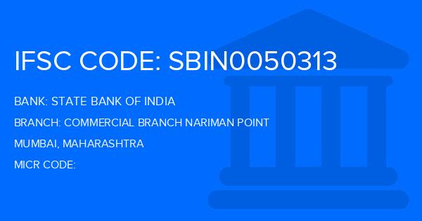 State Bank Of India (SBI) Commercial Branch Nariman Point Branch IFSC Code