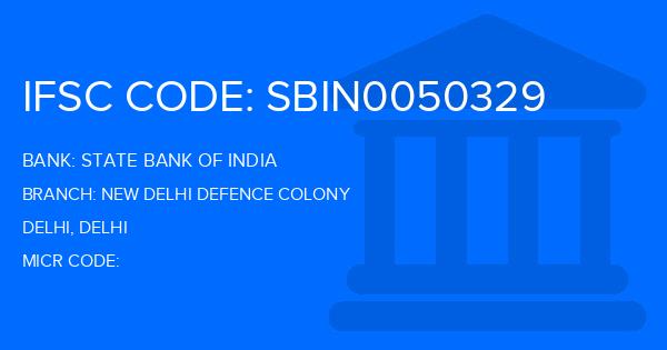 State Bank Of India (SBI) New Delhi Defence Colony Branch IFSC Code