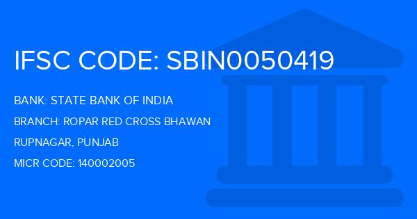 State Bank Of India (SBI) Ropar Red Cross Bhawan Branch IFSC Code