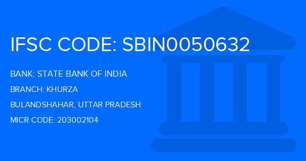 State Bank Of India (SBI) Khurza Branch IFSC Code
