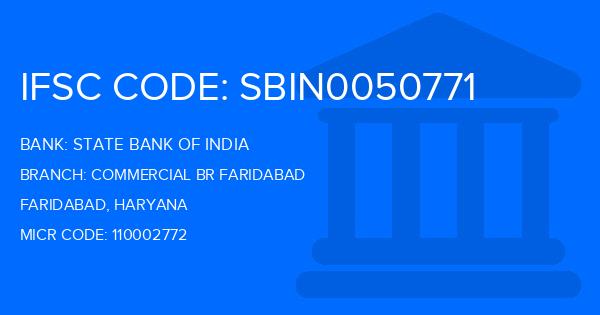 State Bank Of India (SBI) Commercial Br Faridabad Branch IFSC Code