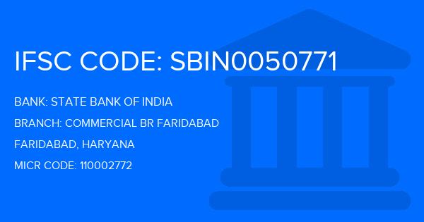 State Bank Of India (SBI) Commercial Br Faridabad Branch IFSC Code