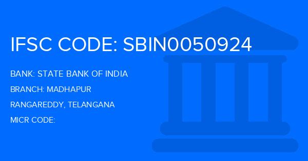 State Bank Of India (SBI) Madhapur Branch IFSC Code