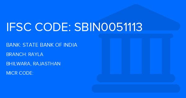 State Bank Of India (SBI) Rayla Branch IFSC Code