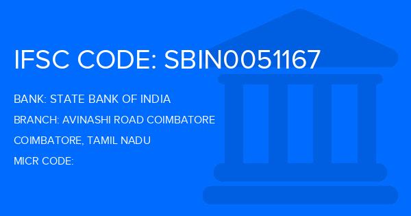 State Bank Of India (SBI) Avinashi Road Coimbatore Branch IFSC Code