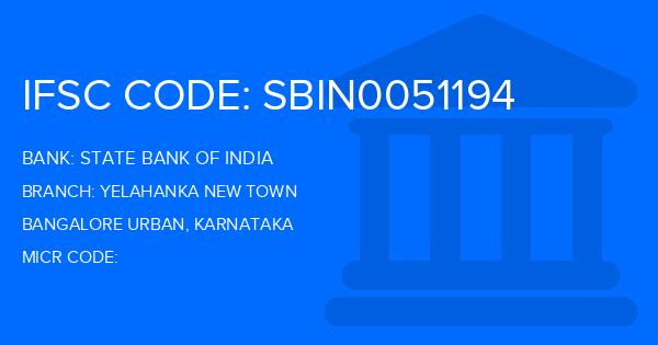State Bank Of India (SBI) Yelahanka New Town Branch IFSC Code