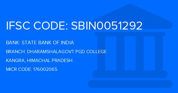 State Bank Of India (SBI) Dharamshalagovt Pgd College Branch IFSC Code