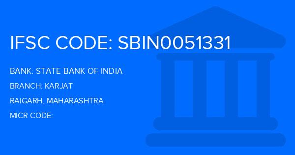State Bank Of India (SBI) Karjat Branch IFSC Code