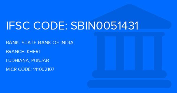State Bank Of India (SBI) Kheri Branch IFSC Code