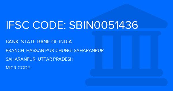State Bank Of India (SBI) Hassan Pur Chungi Saharanpur Branch IFSC Code