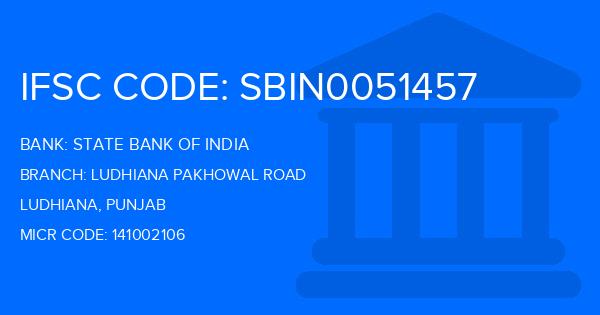 State Bank Of India (SBI) Ludhiana Pakhowal Road Branch IFSC Code
