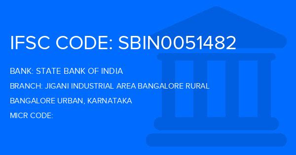 State Bank Of India (SBI) Jigani Industrial Area Bangalore Rural Branch IFSC Code