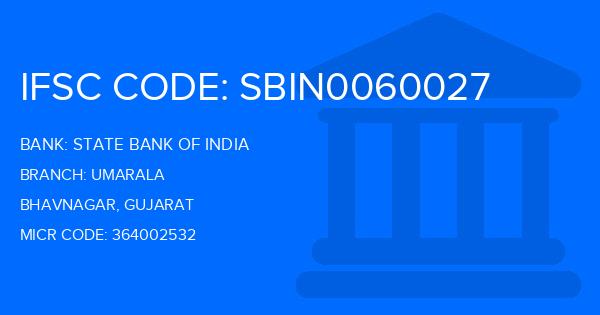 State Bank Of India (SBI) Umarala Branch IFSC Code