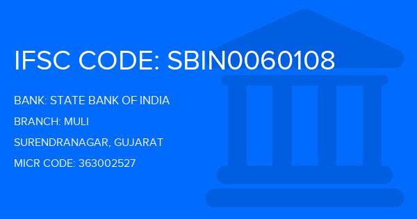 State Bank Of India (SBI) Muli Branch IFSC Code