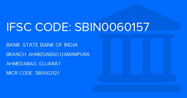 State Bank Of India (SBI) Ahmedabad Usmanpura Branch IFSC Code