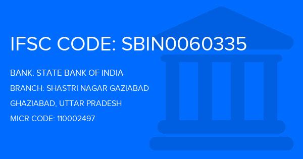 State Bank Of India (SBI) Shastri Nagar Gaziabad Branch IFSC Code