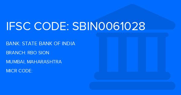 State Bank Of India (SBI) Rbo Sion Branch IFSC Code